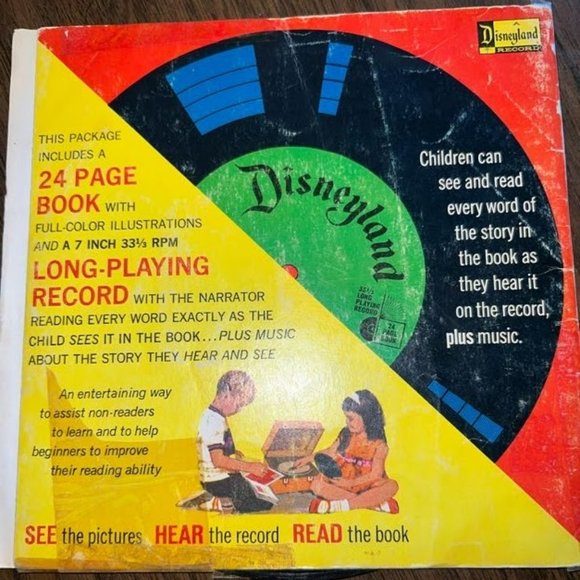 Vintage Walt Disney Goldilocks and the Three Bears Disneyland Record and Book - Picture 2 of 8